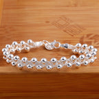 Armband med flätad kedja i sterling silver