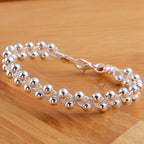 Armband med flätad kedja i sterling silver