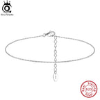 ORSA JEWELS fotlänk i 925 sterling silver med bambukedja