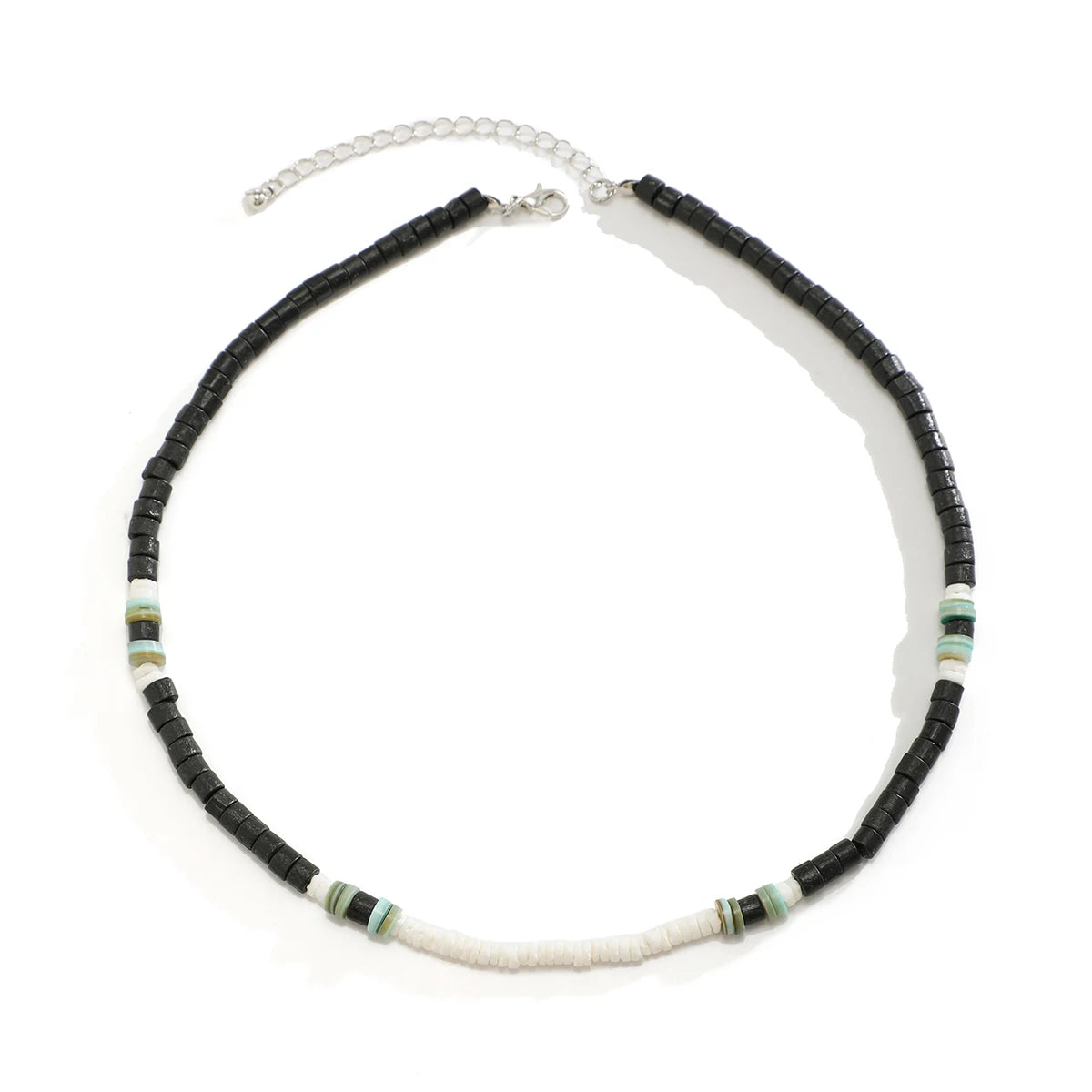 Träpärlshalsband herr – boho surfer stil