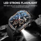LIGE Rugged Military Smartwatch 1.96” – Bluetooth & ficklampa