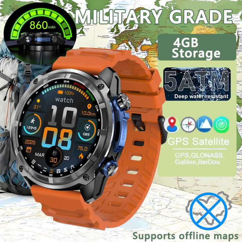 Militär Sportklocka 5ATM Vattentät (2025)