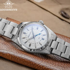 ADDIESDIVE AD2065 – Lyxig 36mm GMT quartzklocka i rostfritt stål (10ATM)