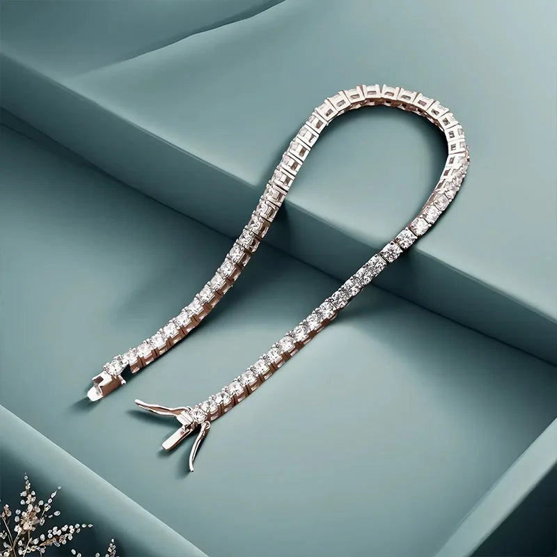 KNRIQUEN tennisarmband med moissanit – 925 sterlingsilver