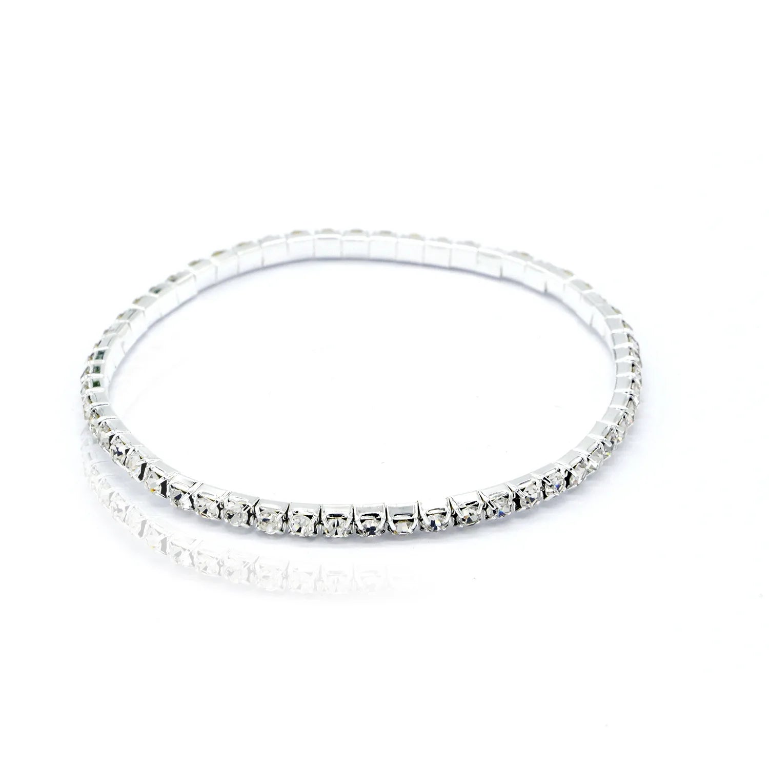 Fotlänk dam strass – multilayer kristallkedja
