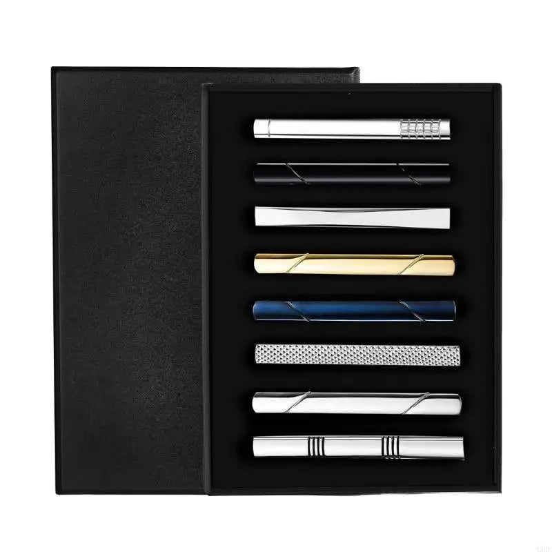 Slipsnålar Set – 8-pack stilrena clips