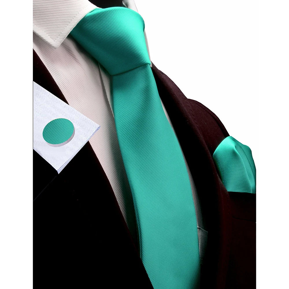 Slipsset för herr – Slips, ficknäsduk & manschettknappar