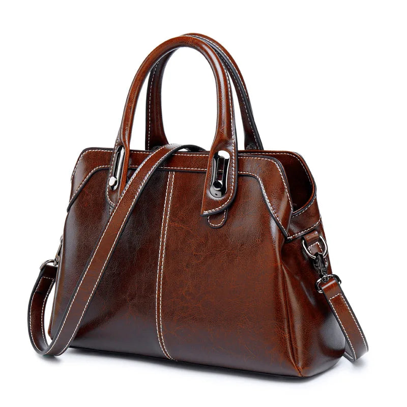 Handväska i äkta läder – elegant axelväska & crossbody