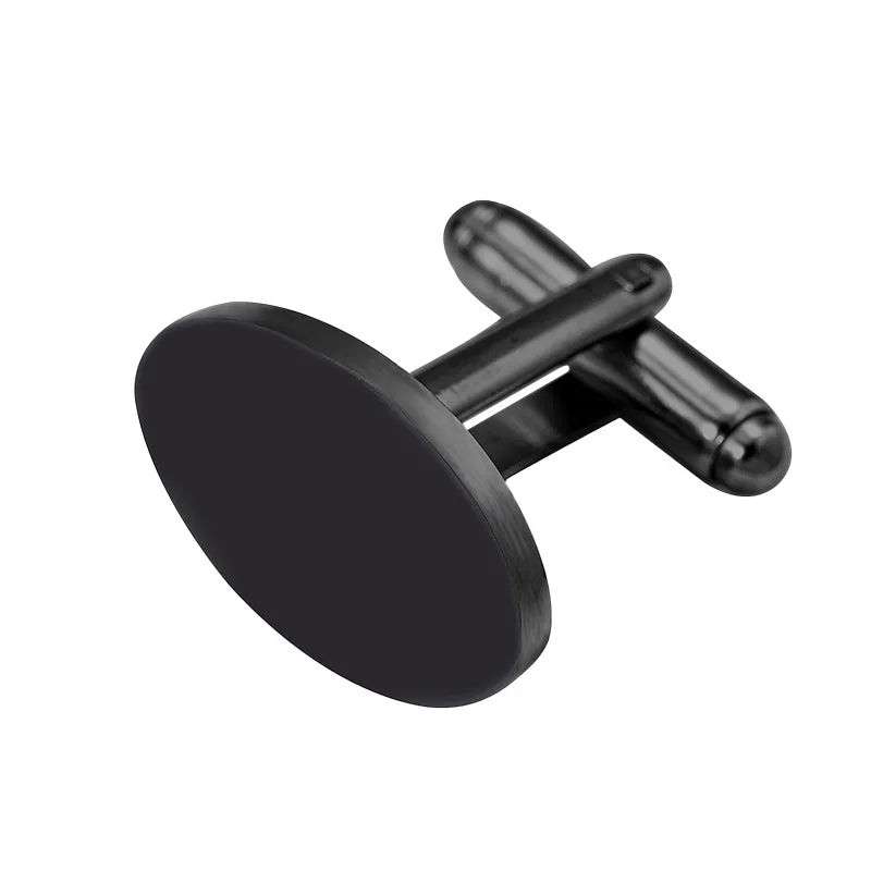 Stilrena manschettknappar i rostfritt stål