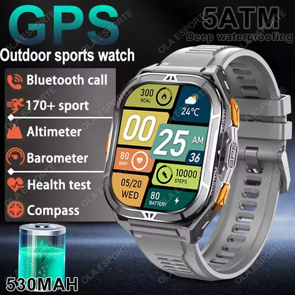 X5 GPS Smartwatch – AMOLED 1.96” & 5ATM Militärklassad