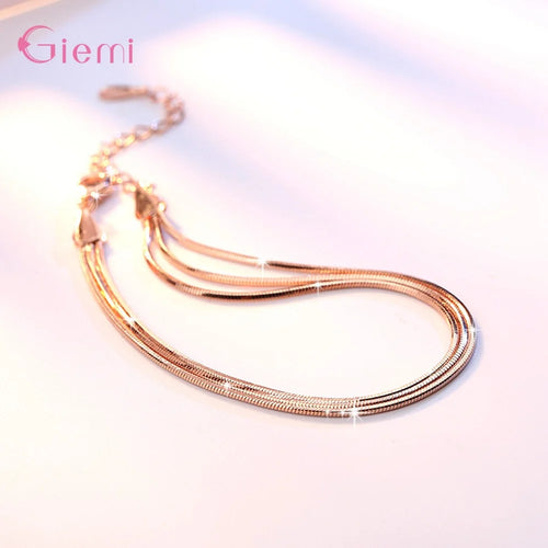 Armband i sterling silver med cubic zirconia – Elegant smycke i vitt eller roséguld