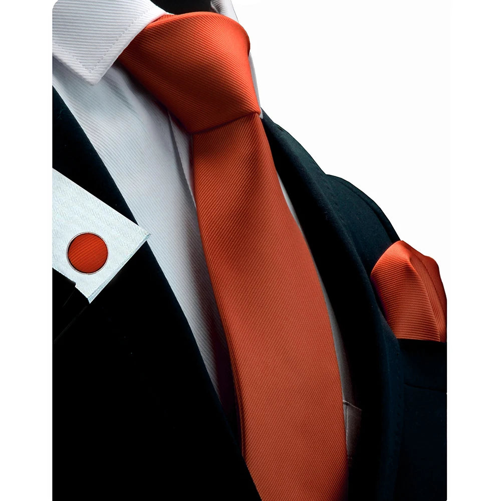 Slipsset för herr – Slips, ficknäsduk & manschettknappar