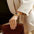 BERNY damklocka i guldton – Elegant automatisk klocka