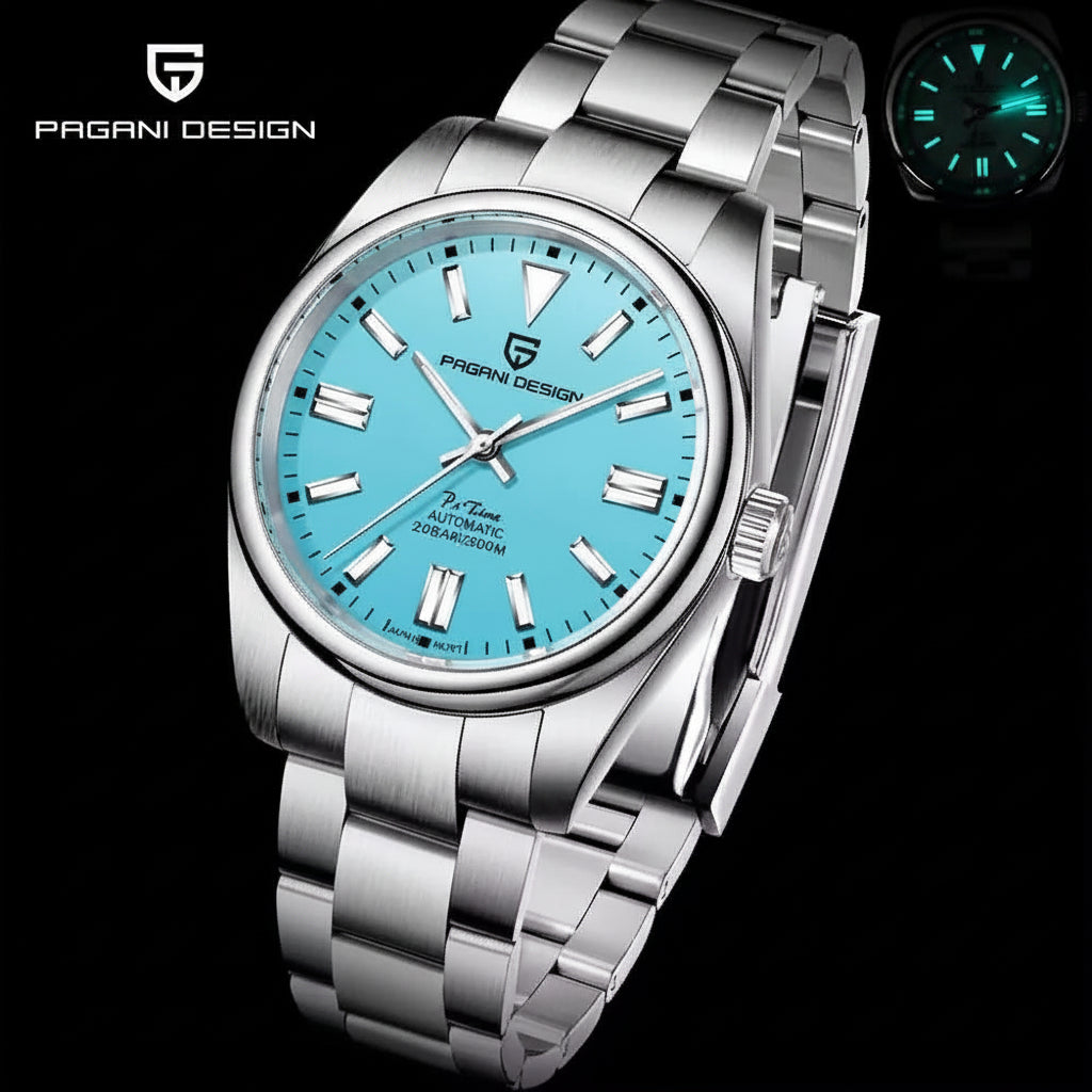 PAGANI Design Automatisk Herrklocka 39 mm – Safirglas & 20 ATM