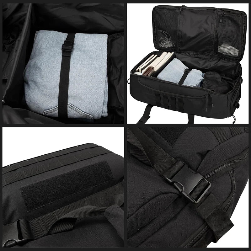 Militär duffelbag / weekendbag 80L – 3-i-1 multifunktion