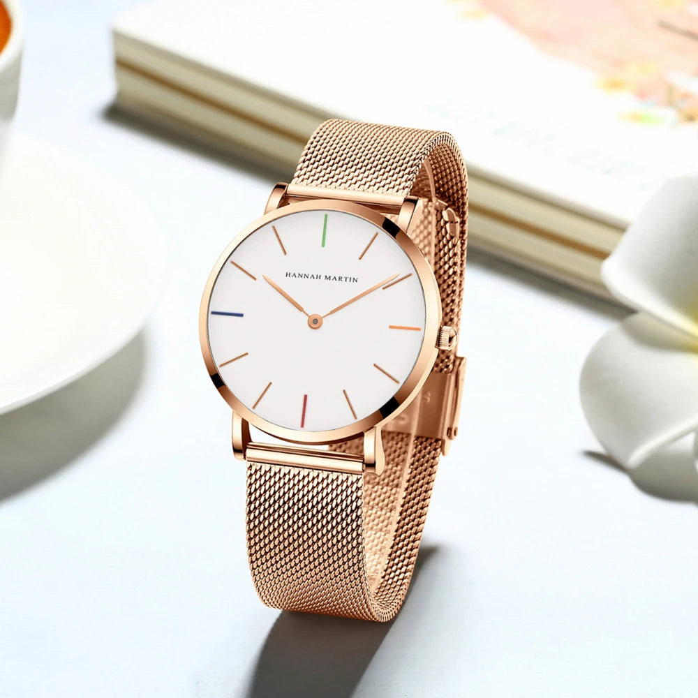 Damklocka Hannah Martin Set Roséguld