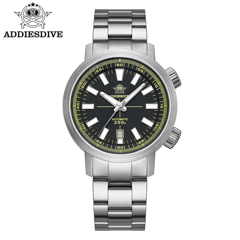 ADDIESDIVE Automatisk Dykarklocka 42mm – Safirglas & 200M Vattentät