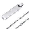 Initialhalsband med bokstav – vertikalt stålhänge och herr